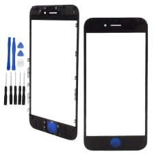 iPhone 6s Front Outer Glass Lens with Pre-Installed Bezel Frame Black